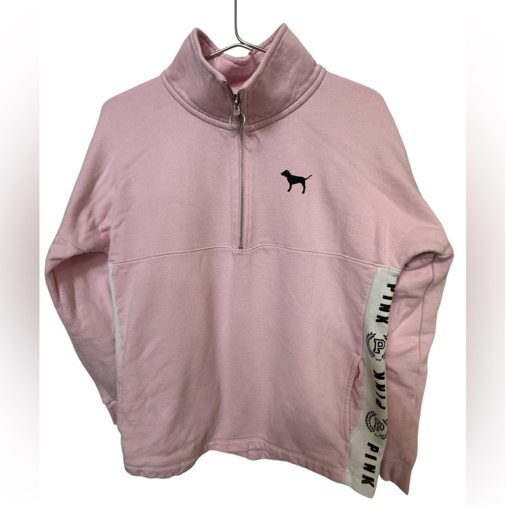 Nice Pink Classic Victoria’s Secret PINK High Neck Sweatshirt Women’s S MINTY
